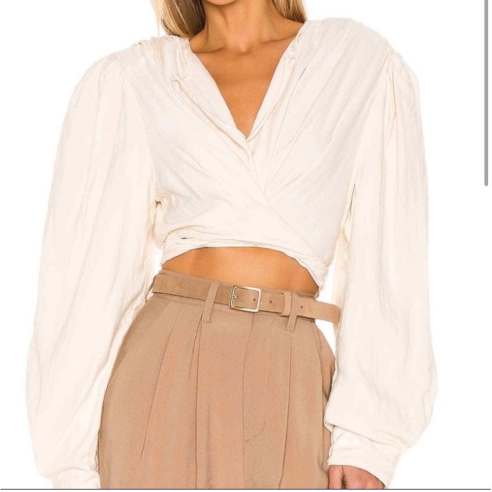 L’academie x Revolve The Ember Top in Beige